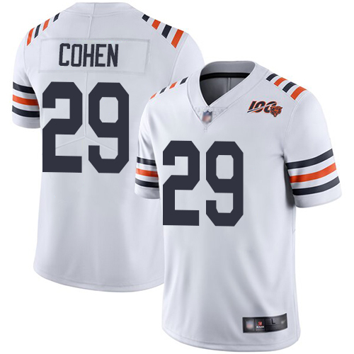 Men Chicago Bears #29 Cohen White 100th Anniversary Nike Vapor Untouchable Player NFL Jerseys->youth nfl jersey->Youth Jersey
